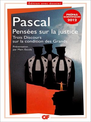 cover image of Pensées sur la justice